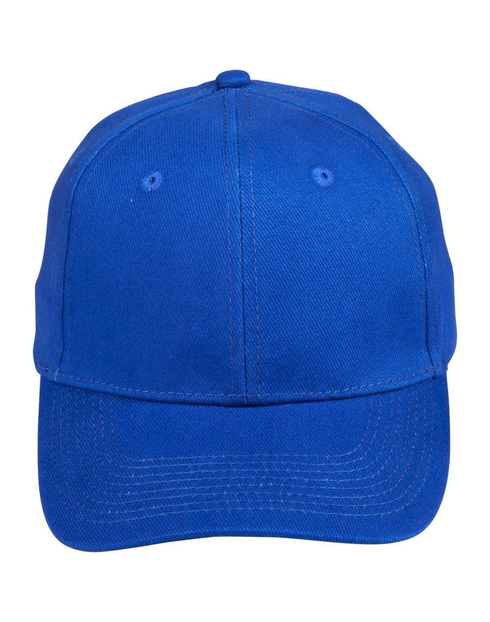 Heavy Brushed Cotton Cap Ch01 Active Wear Winning Spirit Royal One size 